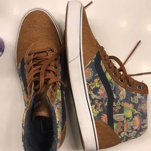 VANS high top floral print